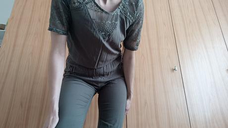 Dámsky khaki overal, veľ. s, s