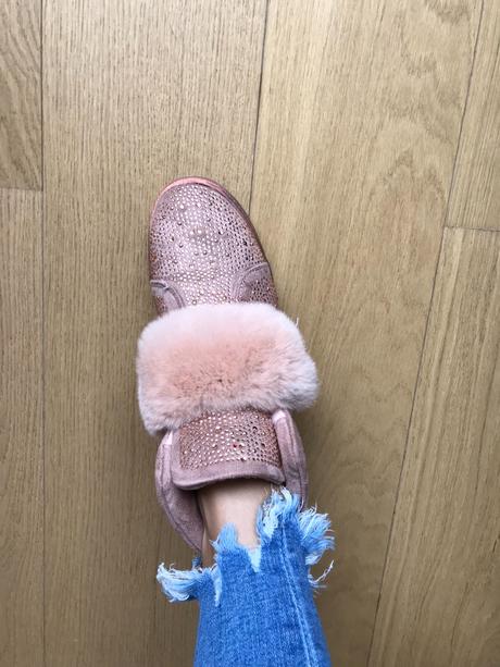 Tenisky s kozusinou z praveho zajaca, 37