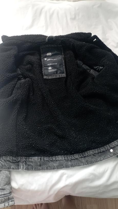 Zateplena riflova bunda, house,s