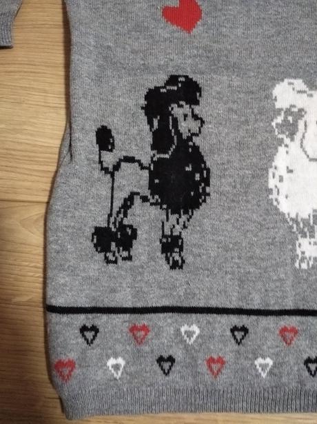 Svetríkove šaty s pudlikmi, krásne, veľ.98, idexe,98