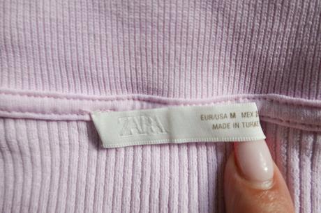 Rebrované tričko zara, zara,m