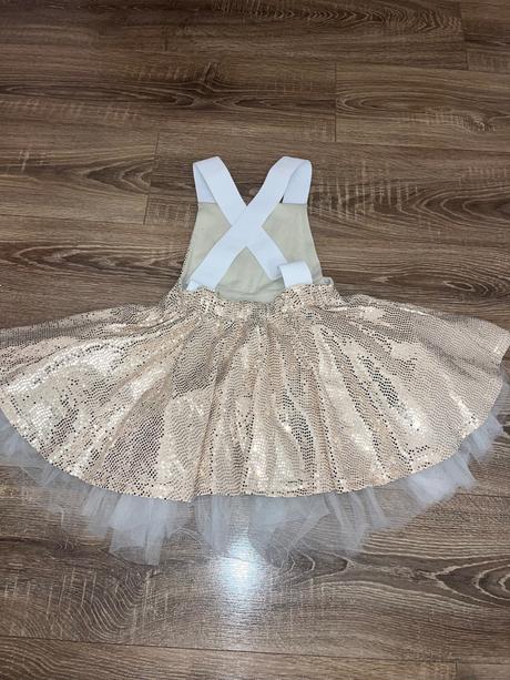 Traková sukňa glitter zlatá zuppa, 128