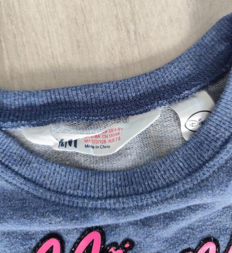 Predám dievčenskú mikinu, h&m,122