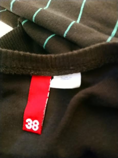 Dámsky hnedý top s pásikmi, h&m, h&m,xs