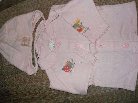 Dupačky, polodupky, 2x čiapočka, kabátik, 56