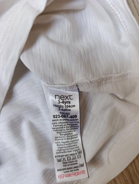 Chlapčenské biele tričko next, next,104