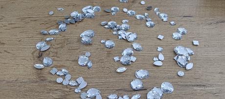 Ozdobné kamienky našívacie - crystal - mix 100 kus, 