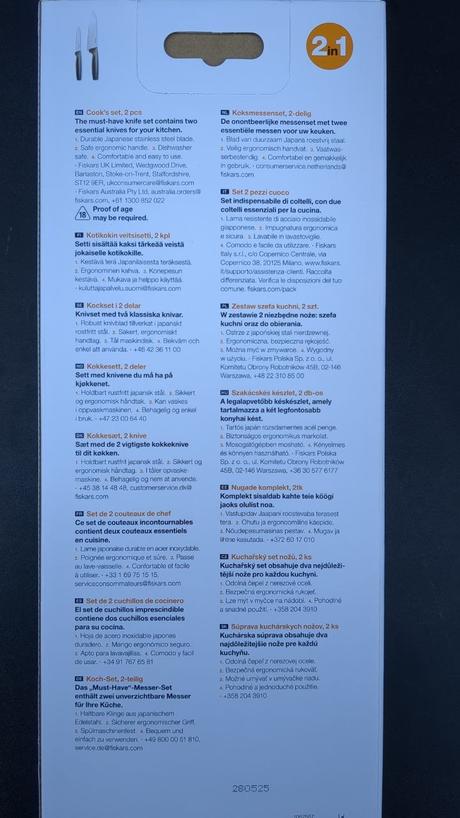 Sada 2ks kuchárskych nožov fiskars functional form, 