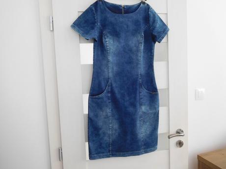 Šaty riflové, m , pružné, m