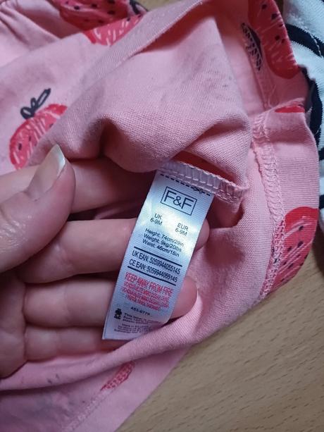 2x letné šatičky v.74/ 6-9mesiacov, f&f,74