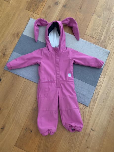 Little people zimná softshellová kombinéza zajko 8, little people,92