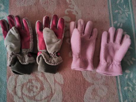 Rukavice dievčenské jedny aj do snehu, 116