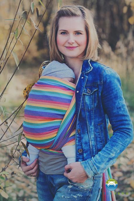 Šatka na nosenie detí little frog chalcedony 4,2m, littlefrog