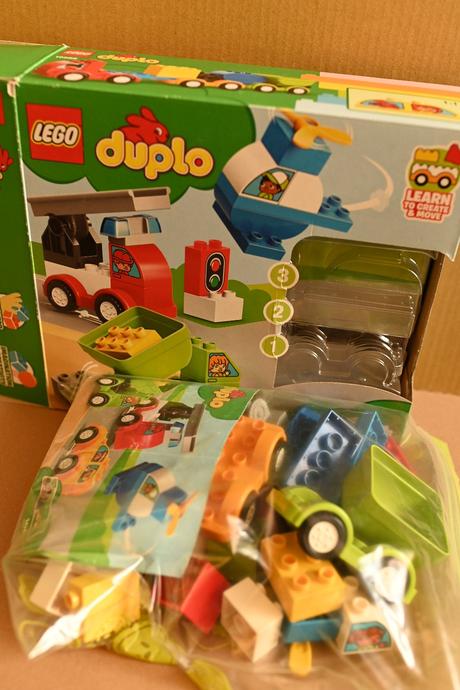 Lego duplo hasičské auto vrtulník nákladiak semafó, 