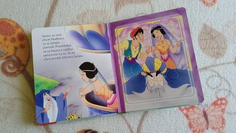 Kniha s puzzle "aladin",