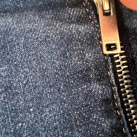 Gucci horsebit denim skirt dievčenská riflovasukňa, 116