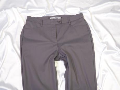 Kvalitné sivé nohavice ashley brooke, 42