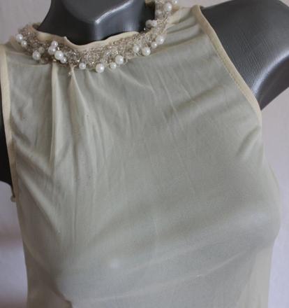 Priesvitna bluzka s perlickami, xs