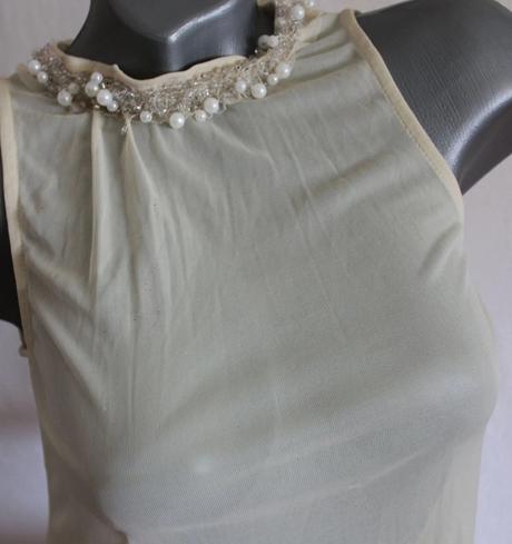 Priesvitna bluzka s perlickami, xs