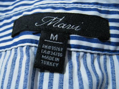 Prúžkované šaty s motýľmi, m