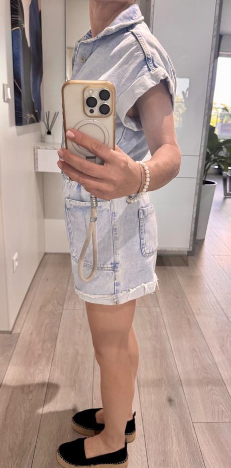 Zara letny riflovy overa, zara,xs