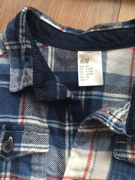 Flanelova košela, h&m,80