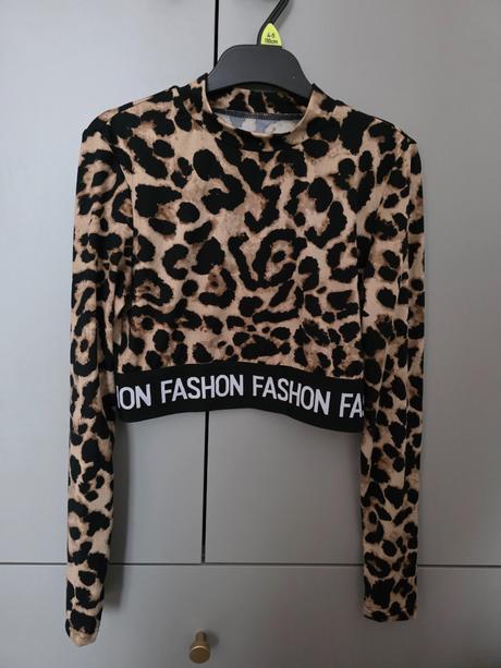 Leopardi crop top, s