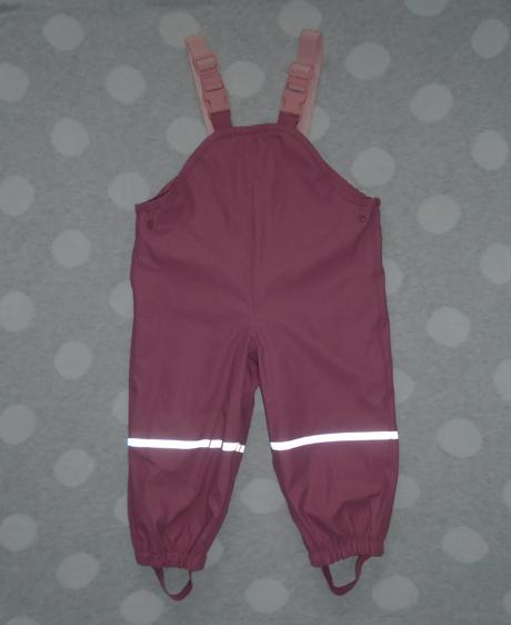 Pogumované zateplené nohavice do dažda, lupilu,92