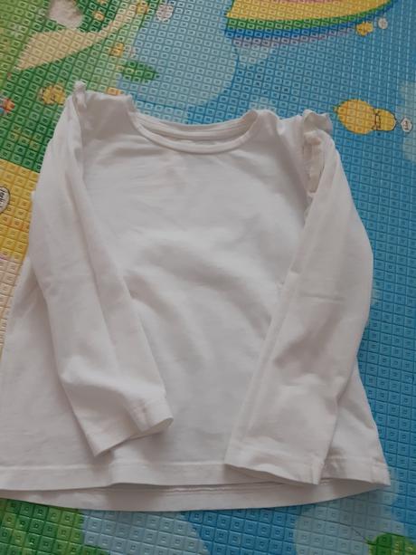 Biele dievčenské tričko, c&a,92