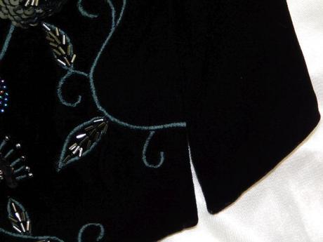 Luxusny velmi pekny zamatovy top na slavnost, 36