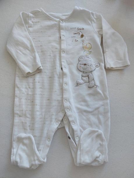 Pyzamko s mackom a napismi, mothercare,68