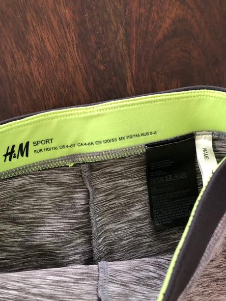 Trojstvrtove sportove leginy, h&m,116