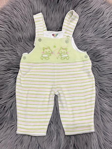 Dievčenské tepláčky na traky s mačičkami, 62