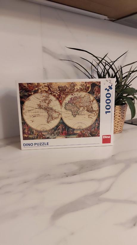 Puzzle 1000 ks, historická mapa,