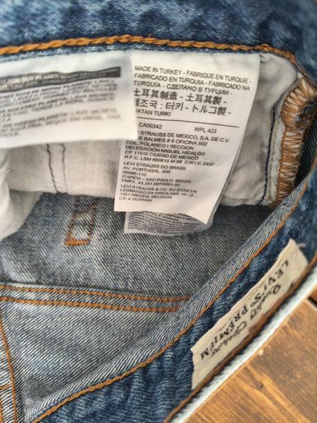 Levis 501 riflové šortky m-l, levis,m