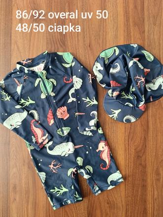 Plavkovy overal uv 50 lindex 86/92 s ciapkou, lindex,86