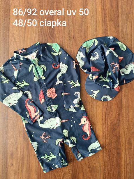 Plavkovy overal uv 50 lindex 86/92 s ciapkou, lindex,86