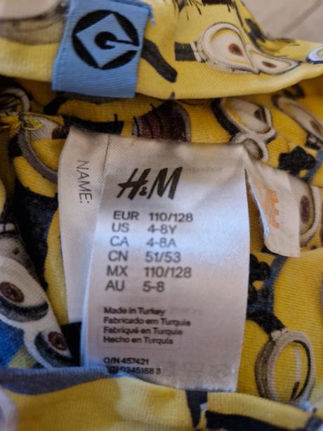 Čiapka mimoni, h&m,116