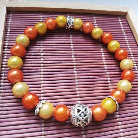 Náramky z miracle korálok, krásny svietivý odlesk,