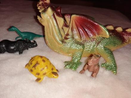 Dráčik, dinosaury, figúrky, 5 kusov, 