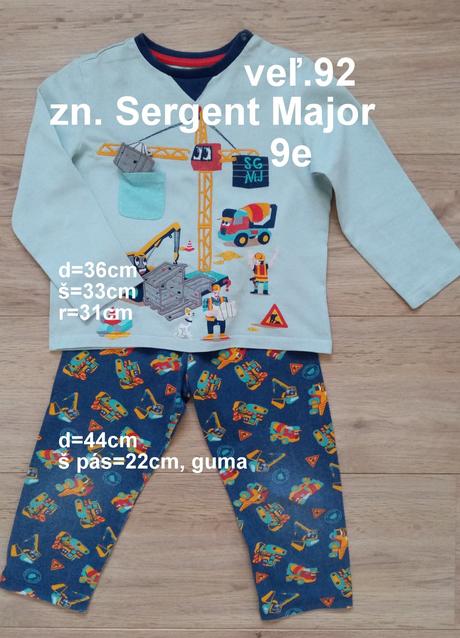 Pyžamo, veľ.92, zn. sergent major, sergent major,92