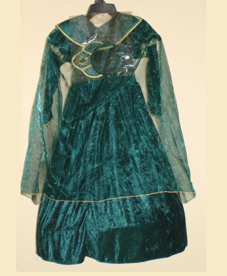 Kostým "princezná" - zelené šaty 5-6rokov, 