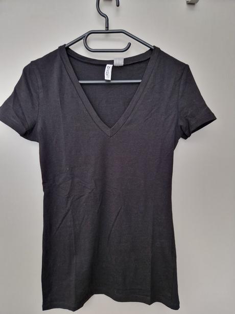 Čierne h&m tričko, h&m,xs