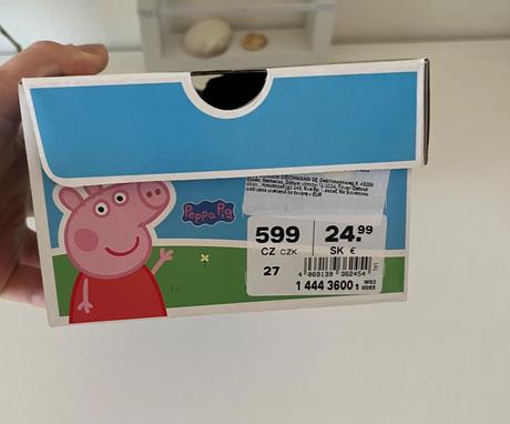 Ružové sandále prasiatko peppa 26, 26