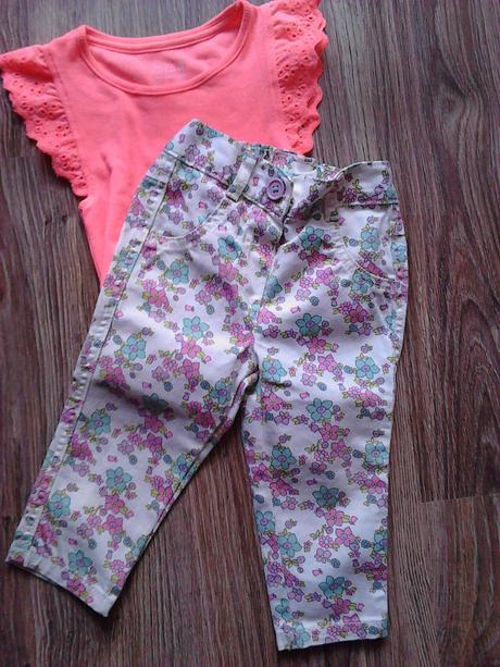 Kvietkované riflové nohavice, george,74