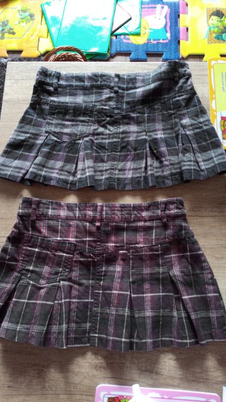 2ks károvaná flanelova sukňa v.xs, fishbone,xs