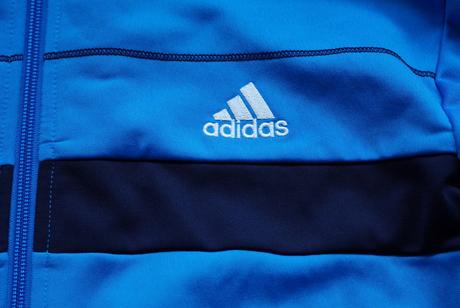 Modrá športová mikina adidas l, l