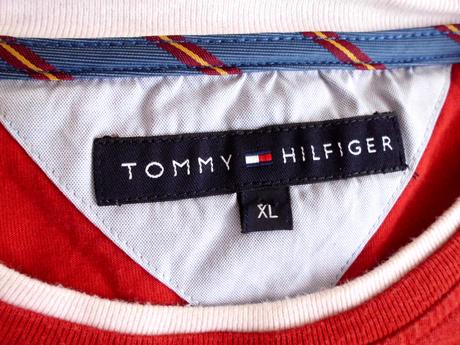 Červené xl, tommy hilfiger,xl