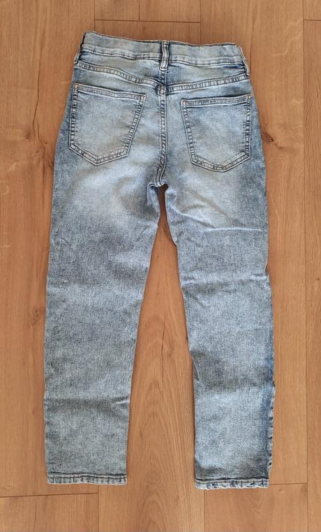 Bledomodré rifle slim fit, h&m,140