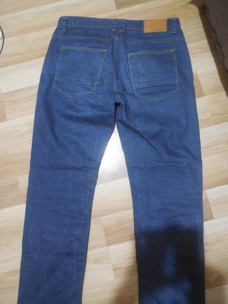 Tmavomodré rifle pre pána + darček, 34